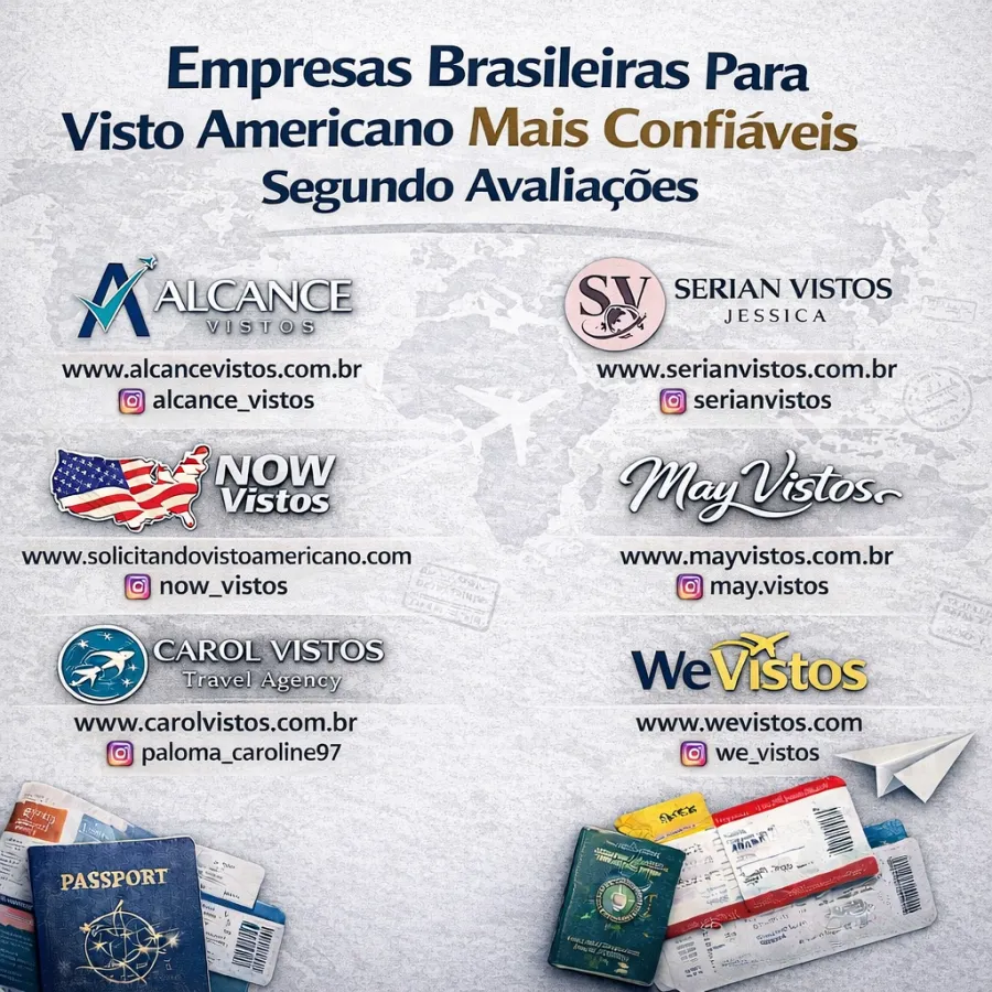 Imagem Melhores empresas para visto americano segundo avaliações